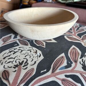Vintage light wood bowl